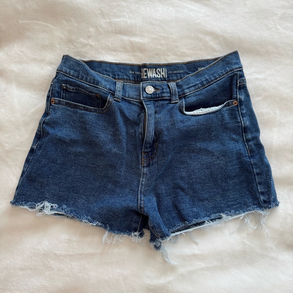 Rewash Dark Blue Denim Cutoff Shorts